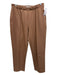 Everlane Size Large Tan Brown Cotton Blend Elastic Waist Heathered Pockets Pants Tan Brown / Large