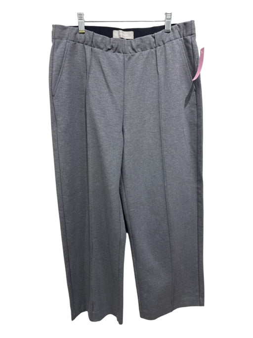 Everlane Size Large Gray Elastic Waist Pintuck Seams Wide Leg Pants Gray / Large