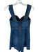 Alice & Olivia jeans Size 26 Med Dark Wash Cotton Blend Sleeveless Denim Romper Med Dark Wash / 26