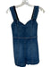 Alice & Olivia jeans Size 26 Med Dark Wash Cotton Blend Sleeveless Denim Romper Med Dark Wash / 26