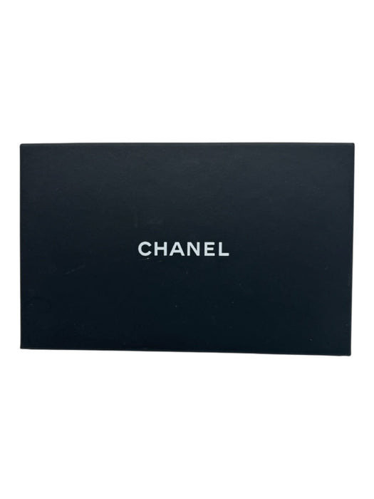 Chanel Blue Leather Zip Close Quilted Box & Bag Inc. Wallets Blue