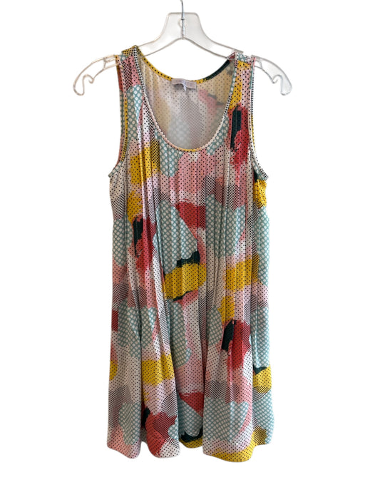 1. State Size XS Gray & multi Polyester Boat Neck Sleeveless Polka dot Dress Gray & multi / XS
