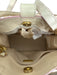 Furla Pink & Beige Leather Top Handle Contrast Piping Crossbody Strap Tote Bag Pink & Beige / Small