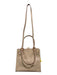Furla Pink & Beige Leather Top Handle Contrast Piping Crossbody Strap Tote Bag Pink & Beige / Small
