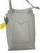 Karl Lagerfeld Taupe Gray Leather Flap Cat silver hardware Crossbody Strap Bag Taupe Gray / Mini
