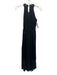 Elie Tahari Size S Black Silk Pleated Rope Trim Sleeveless Midi Dress Black / S
