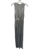 Avec Les Filles Size 2 Silver Gray Polyester Sequined Rosette Asymmetric Dress Silver Gray / 2