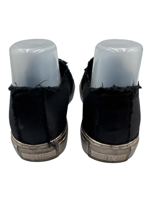 Ras Shoe Size 39 Black, Silver, Yellow Satin Upper Crystal Embellished Sneakers Black, Silver, Yellow / 39