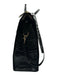 Brahmin Black Leather Croc Embossed Zip Tote Bag Black / L
