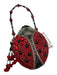 Mary Frances Black & Red Beaded Embellished Ladybug Convertible Bag Black & Red / S