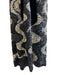 Marc Jacobs Size 2 Black & Silver Silk Sheer Sequin Design V Neck Dress Black & Silver / 2
