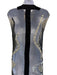 Marc Jacobs Size 2 Black & Silver Silk Sheer Sequin Design V Neck Dress Black & Silver / 2