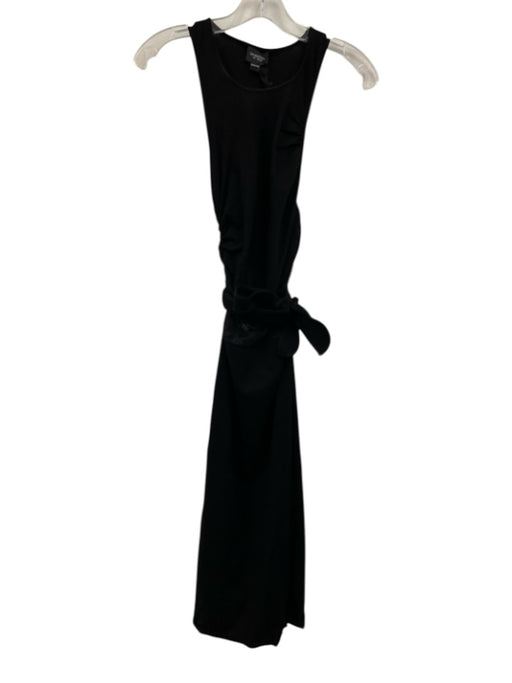 Giambattista Valli Size 40 Black Viscose & Polyester Sleeveless Midi Dress Black / 40