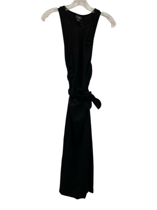 Giambattista Valli Size 40 Black Viscose & Polyester Sleeveless Midi Dress Black / 40