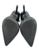 Inc Shoe Size 9 Black Leather Stiletto Chain Strap Pointed Toe Pumps Black / 9
