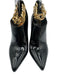 Inc Shoe Size 9 Black Leather Stiletto Chain Strap Pointed Toe Pumps Black / 9