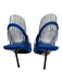 I.N.C. Shoe Size 9 Blue & Clear Satin & PVC Gathered Detail Stiletto Slingbacks Blue & Clear / 9