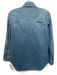Zadig & Voltaire Size XS Medium Wash Cotton Denim Long Sleeve Western Top Medium Wash / XS