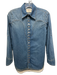 Zadig & Voltaire Size XS Medium Wash Cotton Denim Long Sleeve Western Top Medium Wash / XS