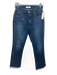 Moussy Vintage Size 24 Dark Wash Cotton Zip Fly Boot Cut Leg Slit Jeans Dark Wash / 24