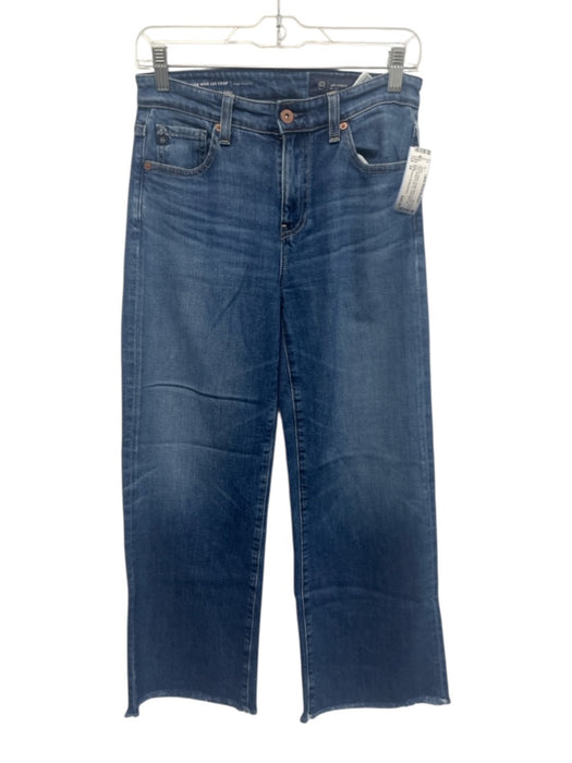 AG Adriano Goldschmied Size 24 Medium Wash Cotton Blend Denim Raw Hem Jeans Medium Wash / 24