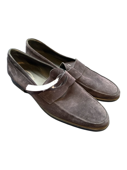 Tods Shoe Size 13 Black Suede Penny Loafer Men's Loafers Black / 13