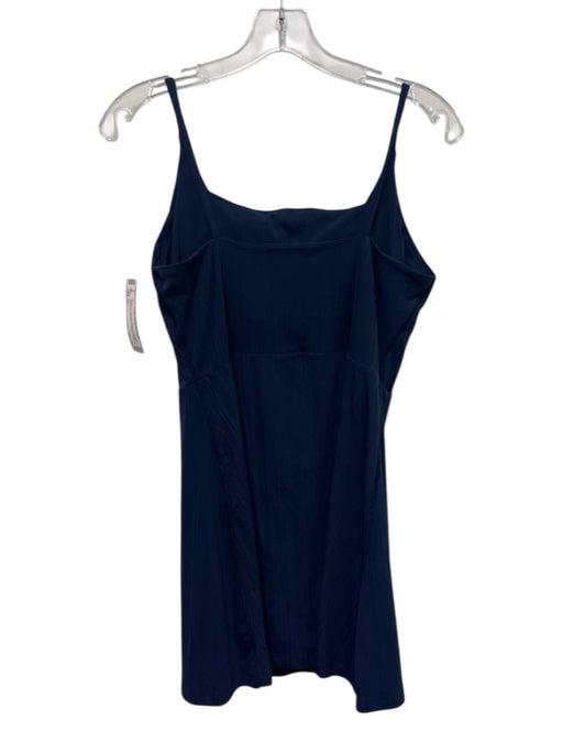 Spanx Size M Navy Blue Spandex Blend Spaghetti Straps Padded Dress Navy Blue / M