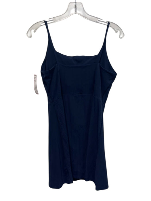 Spanx Size M Navy Blue Spandex Blend Spaghetti Straps Padded Dress Navy Blue / M