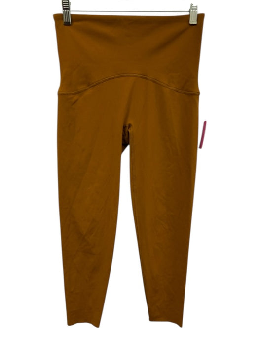 Spanx Size M Caramel Brown High Rise Waistband Pocket Crop Leggings Caramel Brown / M
