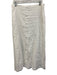 Reformation Size 8 White Linen & Cotton Button Front Side Zip Maxi Skirt White / 8
