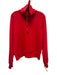 Spanx Size L Red Modal Blend Foldover Collar Quarter Zip Crop Pullover Sweater Red / L