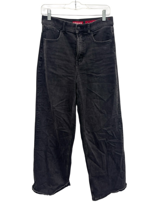 Spanx Size M Charcoal Black No Fabric Tag Denim High Rise Button & Zip Fly Jeans Charcoal Black / M