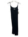 By Anthropologie Size M Black Viscose Spaghetti Strap Satin Cowl neck Slip Dress Black / M