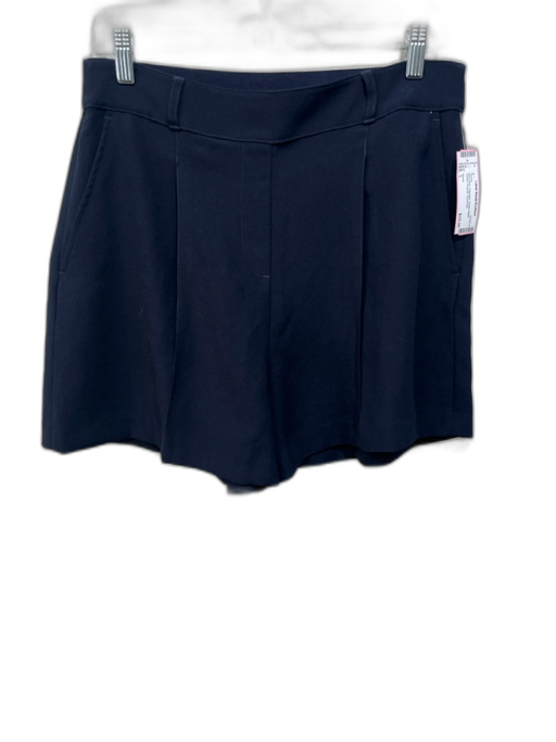 Spanx Size L Navy Blue Polyester Elastic Waist Darted Pockets Shorts Navy Blue / L