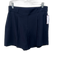 Spanx Size L Navy Blue Polyester Elastic Waist Darted Pockets Shorts Navy Blue / L