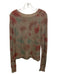 Cotton by Autumn Cashmere Size XS Brown, Red, Blue Cotton Ribbed Tie Dye Sweater Brown, Red, Blue / XS