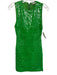 Alice & Olivia Size Est XS Green Nylon Blend Sequin Sleeveless Back Zip Dress Green / Est XS