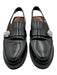 Ganni Shoe Size 39 Black Leather Rhinestone Slingback Block Heel Loafer Shoes Black / 39