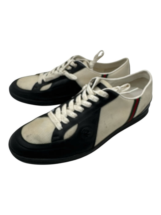 Gucci Shoe Size 14 AS IS White & Black Leather & Synthetic Two Tone Men's Shoes White & Black / 14
