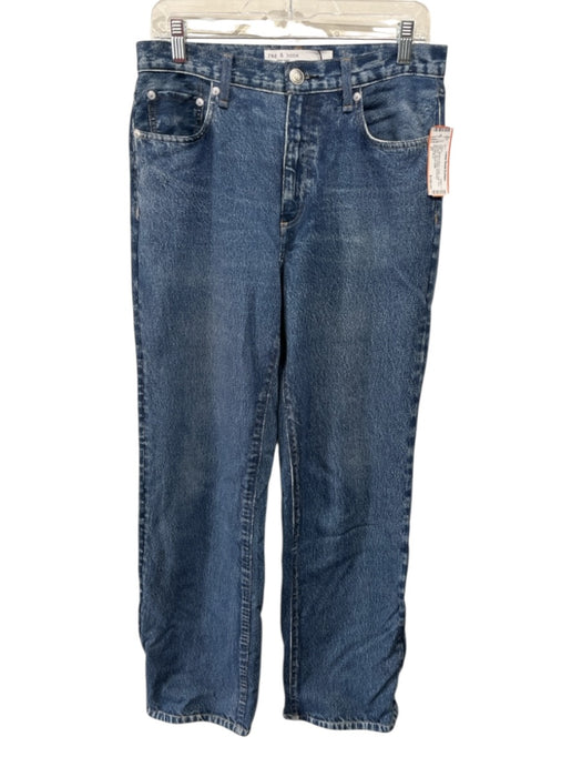 Rag & Bone Size 27 Medium Wash Cotton High Rise Straight Leg Pockets Jeans Medium Wash / 27