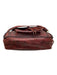 Patricia Nash Burgundy Leather whipstitch trim embossed Fringe Detail Bag Burgundy / Small