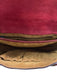 Patricia Nash Burgundy Leather whipstitch trim embossed Fringe Detail Bag Burgundy / Small