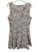 En Saison Size L Red, White & Green Polyester Boucle Sleeveless Dress Red, White & Green / L