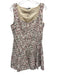 En Saison Size L Red, White & Green Polyester Boucle Sleeveless Dress Red, White & Green / L