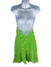 Amanda Uprichard Size S Neon Green Polyester Sleeveless Gold Chain Dress Neon Green / S