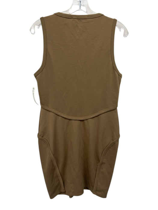 T Alexander Wang Size L Light Brown Polyester Blend Sleeveless Paneled Dress Light Brown / L