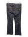 D&G Size 28 Black Wash Cotton Denim Mid Rise Contrast Stitch Zipper Detail Jeans Black Wash / 28
