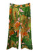 Julie Brown Size S Green, Pink & Orange Cotton 1/2 Balloon Sleeve Pant Set Green, Pink & Orange / S