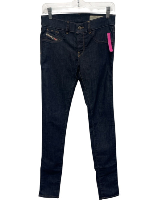 Diesel Size 28 Dark Wash Cotton Blend Low Rise Faux Pocket skinny leg Jeans Dark Wash / 28
