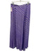 Rena Lange Size 10 Purple Silk Diagonal Stripe Side Zip Palazzo Pants Purple / 10